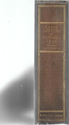 Seller image for Later Letters of Edward Lear for sale by Lavender Fields Books PBFA