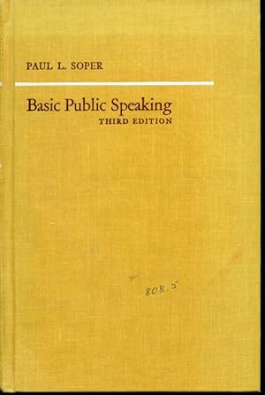 Immagine del venditore per Basic Public Speaking venduto da Librairie Le Nord