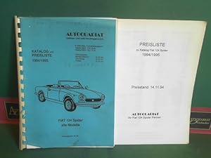 Katalog und Preisliste 1994/1995 - FIAT 124 Spider alle Modelle (Ersatzteile).