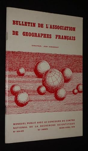 Seller image for Bulletin de l'association de gographes franais (n424-425, 52e anne, mars-avril 1975) for sale by Abraxas-libris