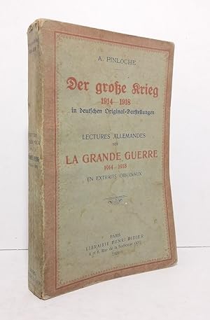 Bild des Verkufers fr Der grosse krieg 1914-1918 in deutchen Original-Darstellungen. zum Verkauf von Librairie KOEGUI