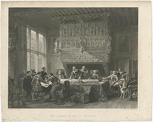 Antique Print of the Men of Ghent by Godfrey (1854)