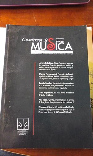 Imagen del vendedor de CUADERNOS DE MUSICA IBEROAMERICANA. Volumen 13 (Madrid, 2007) a la venta por Multilibro