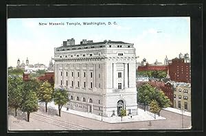 Ansichtskarte Washington D.C., New Masonic Temple, Neue Freimaurer-Loge