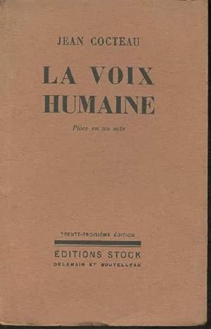 Bild des Verkufers fr La voix humaine zum Verkauf von Le-Livre