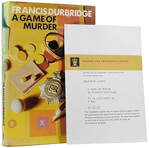 Image du vendeur pour A Games of Murder mis en vente par Adrian Harrington Ltd, PBFA, ABA, ILAB