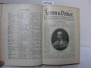Zeiten und Völker Sammlung/Konvolut: Heft 1,2 und 3 von 1911; Heft & und 7 von 1912 und der kompl...