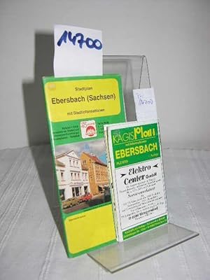 Konvolut/Sammlung aus 2 Stadtplänen von Ebersbach/Sachsen: 1. Stadtplan Ebersbach mit Stadtinform...