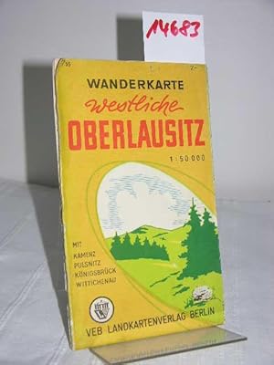 Wanderkarte Westliche Oberlausitz,1: 50 000. Mit Kamenz, Pulsnitz, Königsbrück und Wittichenau vo...