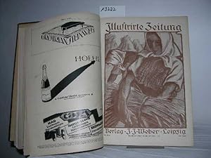 Halbjahresband von Illustrirte Zeitung Band 157 von Juli 1921 über August, September, Oktober, No...