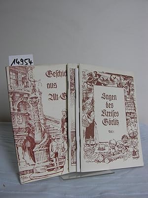 Konvolut/Sammlung aus 4 Heften: Sagen des Kreises Görlitz und einiger angrenzender Orte Teil 1; 2...