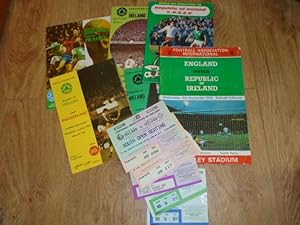 A Collection of Republic of Ireland Ticket Stubs 1995 - 1997 & Programmes 1976 - 1984