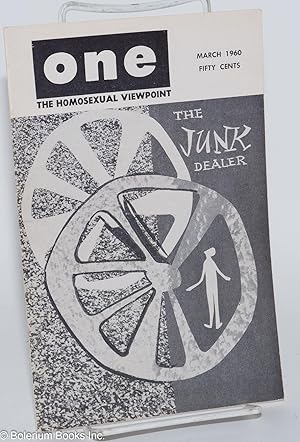Imagen del vendedor de ONE Magazine: the homosexual viewpoint; vol. 8, #3, March 1960; The Junk Dealer a la venta por Bolerium Books Inc.