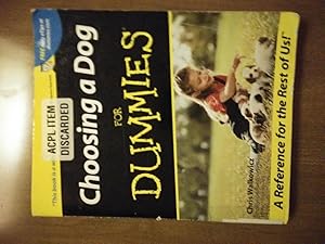 Seller image for Choosing a Dog for Dummies for sale by Biblio Esoterica
