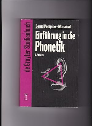 Bild des Verkufers fr Bernd Pompino-Marschall, Einfhrung in die Phonetik zum Verkauf von sonntago DE