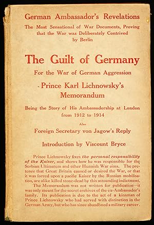 Seller image for THE GUILT OF GERMANY. For the War of German Aggression. for sale by Alkahest Books