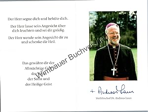 Bild des Verkufers fr Gebetszettelchen Andreas Laun Weihbischof zum Verkauf von Antiquariat im Kaiserviertel | Wimbauer Buchversand