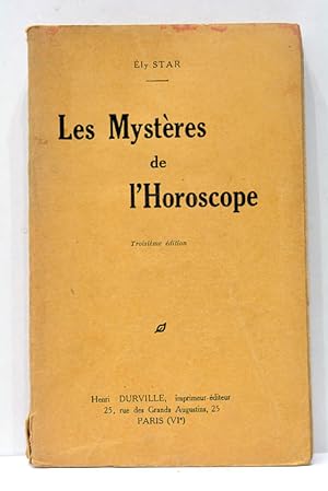 Seller image for Les mystres de l'Horoscope. for sale by ltimo Captulo S.L.