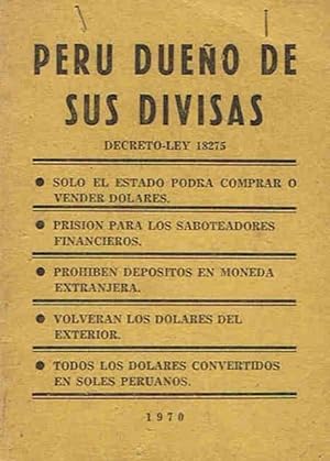 Imagen del vendedor de PER DUEO DE SUS DIVISAS. Decreto-Ley 18275 a la venta por Librera Torren de Rueda