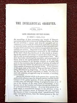 The Intellectual Observer: Vol I. No 5. 1862 June Review of Natural History, Microscopic Research...