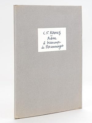 Seller image for Adieu  beaucoup de Personnages [ Edition originale ] for sale by Librairie du Cardinal