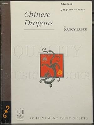 Chinese Dragons: Advanced Piano Duet for One Piano Four Hands Sheet Music (AD3005)