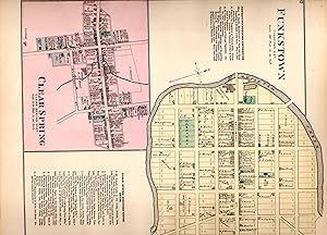 Seller image for MAP: "Clear Spring & Funkstown Business districts (Maryland)".from An Illustrated Atlas of Washington County, Maryland for sale by Dorley House Books, Inc.