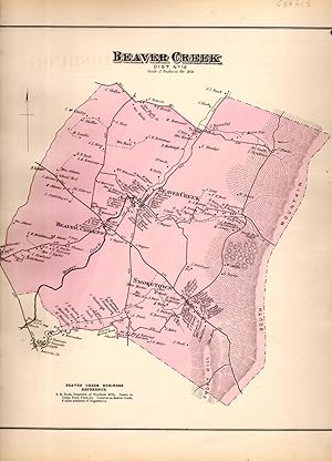 Seller image for MAP: "Beavercreek (Maryland)".from An Illustrated Atlas of Washington County, Maryland for sale by Dorley House Books, Inc.