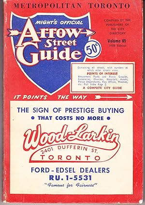 Might's Official Arrow Street Guide of Metropolitan Toronto, Volume 69, 1958 Edition
