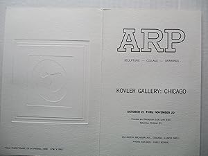 Seller image for Arp Sculpture - Collage - Drawings Kovler Gallery Chicago Exhibition invite postcard for sale by ANARTIST