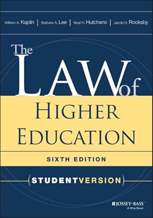 Bild des Verkufers fr Law of Higher Education zum Verkauf von GreatBookPricesUK
