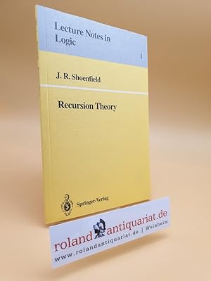 Seller image for Recursion Theory (Lecture notes in logic, nr.1) for sale by Roland Antiquariat UG haftungsbeschrnkt