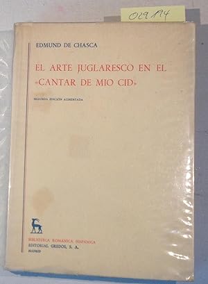 El Arte Juglaresco En El "Cantar De Mio Cid" - Biblioteca Romanica Hispanica II. Estudios Y Ensay...