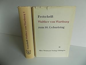 Festschrift Walther von Wartburg zum 80. Geburtstag 18. Mai 1968. Bände I und II in 2 Bänden.