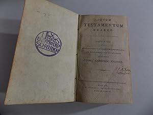 Novum Testamentum Graece. Recognovit atque insignioris lectionum varietatis et argumentorum notat...