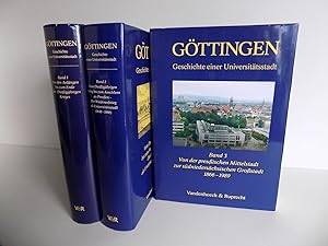 Bild des Verkufers fr [Niedersachsen:] Gttingen. Geschichte einer Universittsstadt. Band 1: Von den Anfngen bis zum Ende des Dreiigjhrigen Krieges. Band 2 : Vom Dreiigjhrigen Krieg bis zum Anschluss an Preuen. Der Wiederaufstieg als Universittsstadt (1648-1866). Band 3: Von der preuischen Mittelstadt zur sdniederschsischen Grostadt 1866-1989. Mit zahlreichen Abbildungen und Plnen. Zusammen 3 Bnde. zum Verkauf von Antiquariat Rolf Bulang