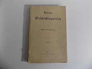 Bild des Verkufers fr [Niedersachsen:] Verdener Geschichtsquellen. Erstes Heft. zum Verkauf von Antiquariat Rolf Bulang