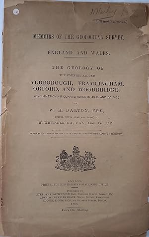 Memoirs of the Geological Survey. England & Wales. The Geology of the Country Around Aldborough, ...