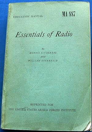 Bild des Verkufers fr Essentials of Radio MA 887 EDUCATION MANUAL zum Verkauf von JBK Books