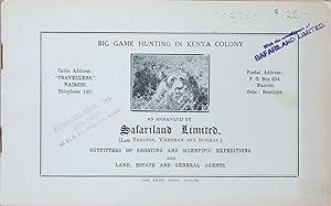 Big Game Hunting in Kenya Colony