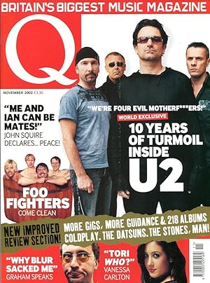 Q Music Magazine : November 2002 : U2 Front Cover