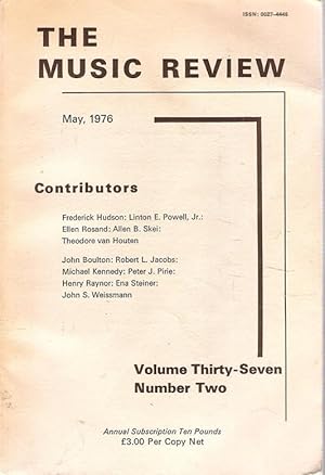 Seller image for The Music Review May 1976 Volume 37 #2 for sale by Caerwen Books