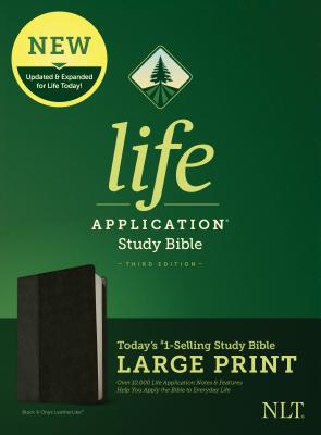 Bild des Verkufers fr NLT Life Application Study Bible, Third Edition, Large Print (Leatherlike, Black/Onyx) (Leather / Fine Binding) zum Verkauf von BargainBookStores