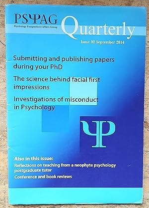 PsyPAG Quarterly September 2014 Issue 92