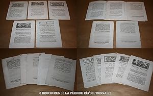 3 Lettres Patentes du Roi + 2 Proclamations du Roi sur le Décret de l'Assemblée Nationale. 1789 -...