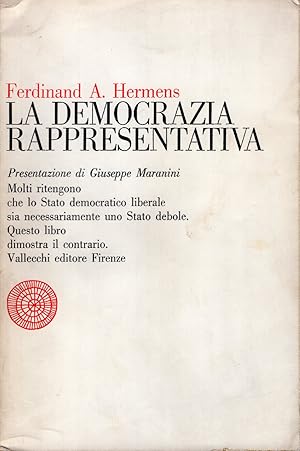 La democrazia rappresentativa