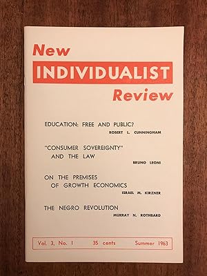 Imagen del vendedor de The New Individualist Review, Summer 1963, Vol. 3, No. 1 (original Issue a la venta por Chris Duggan, Bookseller