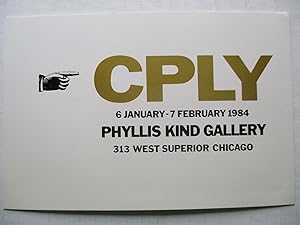 Imagen del vendedor de William Copley / CPLY Phyllis Kind Gallery 1984 Exhibition invite postcard a la venta por ANARTIST
