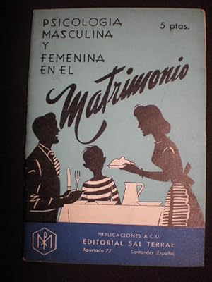 Imagen del vendedor de Psicologa masculina y femenina en el matrimonio ( Folletos ACU) a la venta por Librera Antonio Azorn