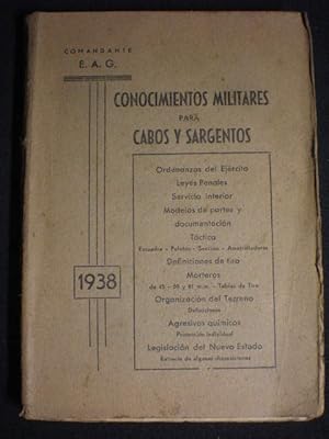 Conocimientos militares para cabos y sargentos 1938